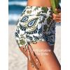 imageMiYang Twist Front Tankini Swimsuits for Women 2025 Flattering Tummy Control Ribbed TwoPiece Bathing SuitsGreen Paisley