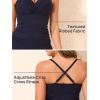 imageMiYang Twist Front Tankini Swimsuits for Women 2025 Flattering Tummy Control Ribbed TwoPiece Bathing SuitsSunset Palm Silhouette