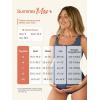imageSummer Mae Ribbed Maternity One Piece Swimsuit Scalloped Cut Out Pregnancy Bathing Suit Square NeckBaby Blue