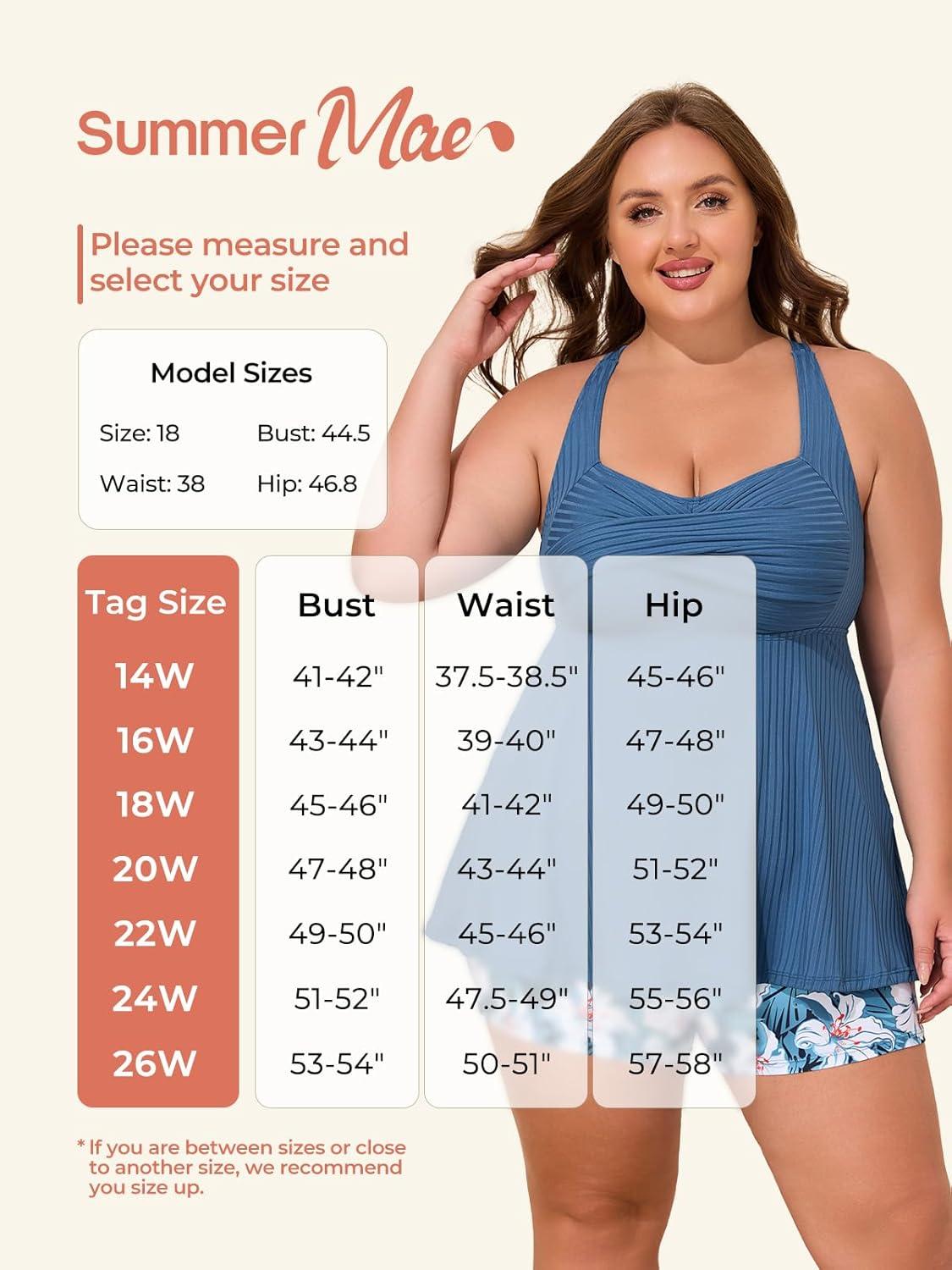 imageSummer Mae Plus Size Tankini Swimsuits for Women Two Piece Bathing Suit with Pockets Shorts Tummy Control SwimwearColorful Sunflowers