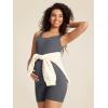 imageSummer Mae Maternity Bodysuit for Women Ribbed Pregnancy Jumpsuit Romper Sleeveless Tank Top Short Stretchy Shapewear Unitard