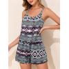 imageSummer Mae Swim Romper Womens One Piece Swimsuits with Pockets 2025 Blouson Modest Bathing SuitsBohemia Game Board