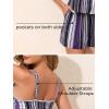 imageSummer Mae Swim Romper Womens One Piece Swimsuits with Pockets 2025 Blouson Modest Bathing SuitsPurple Boho