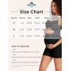 imageSummer Mae Women Maternity Bodysuit Ribbed Pregnancy Seamless Jumpsuit Romper Workout Tank Top Shorts Stretchy UnitardBlack