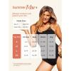 imageRibbed One Piece Swimsuits for Women Button up Swimwear Tummy Control Retro Bathing SuitsMint