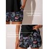 imageSummer Mae Blouson Tankini Swimsuits for Women 2025 Tummy Control Two Piece Bathing Suits with Sporty Pockets Swim ShortsBlack Paisley
