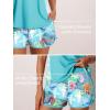 imageSummer Mae Blouson Tankini Swimsuits for Women 2025 Tummy Control Two Piece Bathing Suits with Sporty Pockets Swim ShortsBlue Oceana