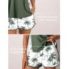imageSummer Mae Blouson Tankini Swimsuits for Women 2025 Tummy Control Two Piece Bathing Suits with Sporty Pockets Swim ShortsGreen Shadowa