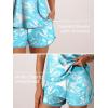 imageSummer Mae Blouson Tankini Swimsuits for Women 2025 Tummy Control Two Piece Bathing Suits with Sporty Pockets Swim ShortsLine Wavea