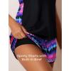 imageSummer Mae Blouson Tankini Swimsuits for Women 2025 Tummy Control Two Piece Bathing Suits with Sporty Pockets Swim ShortsRedblue Shimmer
