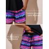 imageSummer Mae Blouson Tankini Swimsuits for Women 2025 Tummy Control Two Piece Bathing Suits with Sporty Pockets Swim ShortsRedblue Shimmer