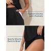 imageSummer Mae Blouson Womens Tankini Swimsuits Tummy Control Modest 2025 Two Piece with Sporty Pockets Bathing SuitsBlack