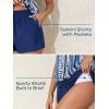 imageSummer Mae Blouson Womens Tankini Swimsuits Tummy Control Modest 2025 Two Piece with Sporty Pockets Bathing SuitsBlue Vertical