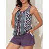 imageSummer Mae Blouson Womens Tankini Swimsuits Tummy Control Modest 2025 Two Piece with Sporty Pockets Bathing SuitsBohemia  Game Board