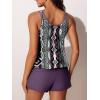 imageSummer Mae Blouson Womens Tankini Swimsuits Tummy Control Modest 2025 Two Piece with Sporty Pockets Bathing SuitsBohemia  Game Board
