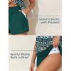 imageSummer Mae Blouson Womens Tankini Swimsuits Tummy Control Modest 2025 Two Piece with Sporty Pockets Bathing SuitsBohemia Green Prints