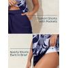 imageSummer Mae Blouson Womens Tankini Swimsuits Tummy Control Modest 2025 Two Piece with Sporty Pockets Bathing SuitsIndigo Tribal