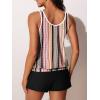 imageSummer Mae Blouson Womens Tankini Swimsuits Tummy Control Modest 2025 Two Piece with Sporty Pockets Bathing SuitsOrange Bohemian