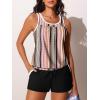 imageSummer Mae Blouson Womens Tankini Swimsuits Tummy Control Modest 2025 Two Piece with Sporty Pockets Bathing SuitsOrange Bohemian
