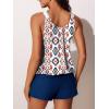 imageSummer Mae Blouson Womens Tankini Swimsuits Tummy Control Modest 2025 Two Piece with Sporty Pockets Bathing SuitsPersian Art