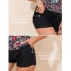 imageSummer Mae Color Block Tankini Swimsuits for Women 2025 with Side Pockets Sporty Swim Shorts Two Piece Bathing SuitsBright Paisley