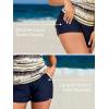 imageSummer Mae Color Block Tankini Swimsuits for Women 2025 with Side Pockets Sporty Swim Shorts Two Piece Bathing SuitsExotic Charm