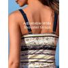 imageSummer Mae Color Block Tankini Swimsuits for Women 2025 with Side Pockets Sporty Swim Shorts Two Piece Bathing SuitsExotic Charm