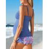 imageSummer Mae Maternity Two Piece Swimsuit Tankini Nursing Swimsuit Twist Ribbed Bathing Suit Breastfeeding Pregnancy SwimwearBlossoming Peach