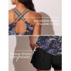 imageSummer Mae Modest Tankini Swimsuits for Women 2025 Two Piece Bathing Suits with Sporty Pockets Boy Shorts for Tummy ControlBlack Paisley