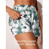 imageSummer Mae Modest Tankini Swimsuits for Women 2025 Two Piece Bathing Suits with Sporty Pockets Boy Shorts for Tummy ControlSolitary Silhouette Bloom