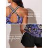 imageSummer Mae Modest Tankini Swimsuits for Women 2025 Two Piece Bathing Suits with Sporty Pockets Boy Shorts for Tummy ControlStarry Sky
