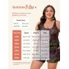 imageSummer Mae Plus Size Swim Romper One Piece Swimsuit Women Blouson Bathing Suit with Pockets 2025 Modest SwimwearGradient Starry Sky