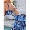 imageSummer Mae Plus Size Swim Romper One Piece Swimsuit Women Blouson Bathing Suit with Pockets 2025 Modest SwimwearMysterious Lake