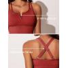 imageSummer Mae Tankini Swimsuits for Women Bathing Suits Top Ruched Two Piece Tummy Control Round Neck with VWire Swim SuitsCerulean Crimson