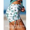 imageSummer Mae Tankini Swimsuits for Women Bathing Suits Top Ruched Two Piece Tummy Control Round Neck with VWire Swim SuitsSolitary Silhouette Bloom