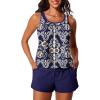 imageSummer Mae Blouson Womens Tankini Swimsuits Tummy Control Modest 2025 Two Piece with Sporty Pockets Bathing SuitsBeautiful Crown