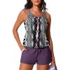 imageSummer Mae Blouson Womens Tankini Swimsuits Tummy Control Modest 2025 Two Piece with Sporty Pockets Bathing SuitsBohemia  Game Board