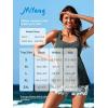 imageMiYang Tankini Swimsuits for Women 2025 Tummy Control Modest Flowy Two Piece Bathing Suits Top with Pockets ShortsBlue Coconut Tree