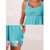 imageMiYang Tankini Swimsuits for Women 2025 Tummy Control Modest Flowy Two Piece Bathing Suits Top with Pockets ShortsBlue Ocean