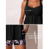 imageMiYang Tankini Swimsuits for Women 2025 Tummy Control Modest Flowy Two Piece Bathing Suits Top with Pockets ShortsFloral Summer Bloom