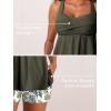 imageMiYang Tankini Swimsuits for Women 2025 Tummy Control Modest Flowy Two Piece Bathing Suits Top with Pockets ShortsGreen Paisley