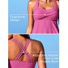 imageMiYang Tankini Swimsuits for Women 2025 Tummy Control Modest Flowy Two Piece Bathing Suits Top with Pockets ShortsSunset Coconut Grove