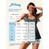 imageMiYang Tankini Swimsuits for Women 2025 Tummy Control Modest Flowy Two Piece Bathing Suits Top with Pockets ShortsTropic Sketch