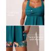 imageMiYang Tankini Swimsuits for Women 2025 Tummy Control Modest Flowy Two Piece Bathing Suits Top with Pockets ShortsVibrant Sunflowers