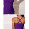 imageMiYang Twist Front Tankini Swimsuits for Women 2025 Flattering Tummy Control Ribbed TwoPiece Bathing SuitsPurple Leopard