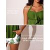 imageSummer Mae Halter Womens Tankini Swimsuits 2025 Flowy Top Two Piece Bathing Suits with Pockets BoyshortsLeafy Palm Shade