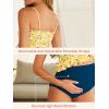 imageSummer Mae Maternity High Waist Swimsuit Ruffle Hem Bikini Bathing Suit Shirred Bandeau Two Piece Pregnancy SwimwearFlying White Flowers