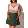 imageSummer Mae Maternity Swim Dress TwoPiece Bikini Swimsuit Pregnancy Bathing Suit with PocketsWhite Verticals