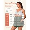 imageSummer Mae Maternity Swim Dress TwoPiece Bikini Swimsuit Pregnancy Bathing Suit with PocketsWhite Verticals