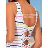 imageSummer Mae Maternity Tankini TwoPiece Swimsuit High Waist Boyshort Bathing Suit Cutout Sporty Pregnancy Swimwear